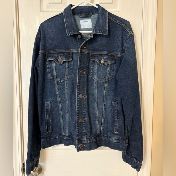 Old Navy Other - Old Navy Dark Blue Denim Jean Jacket Size, Men’s L